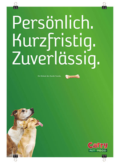 Carry PetFood: Persönlich. Kurzfristig. Zuverlässig.