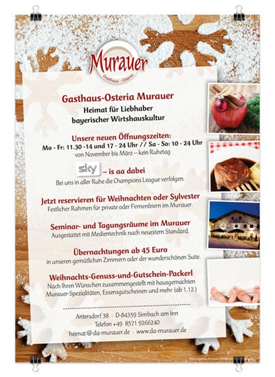 Da Murauer: Flyer