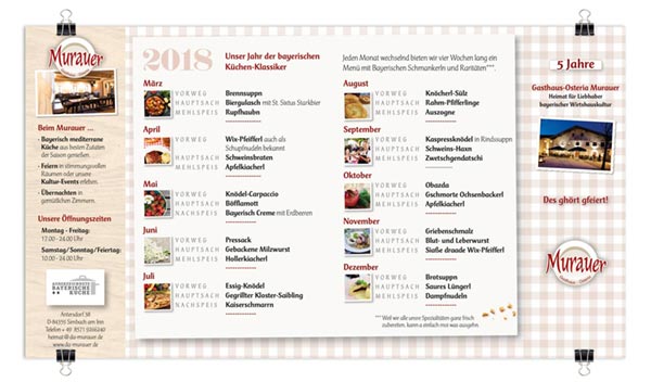 Da Murauer: Flyer 5 Jahre