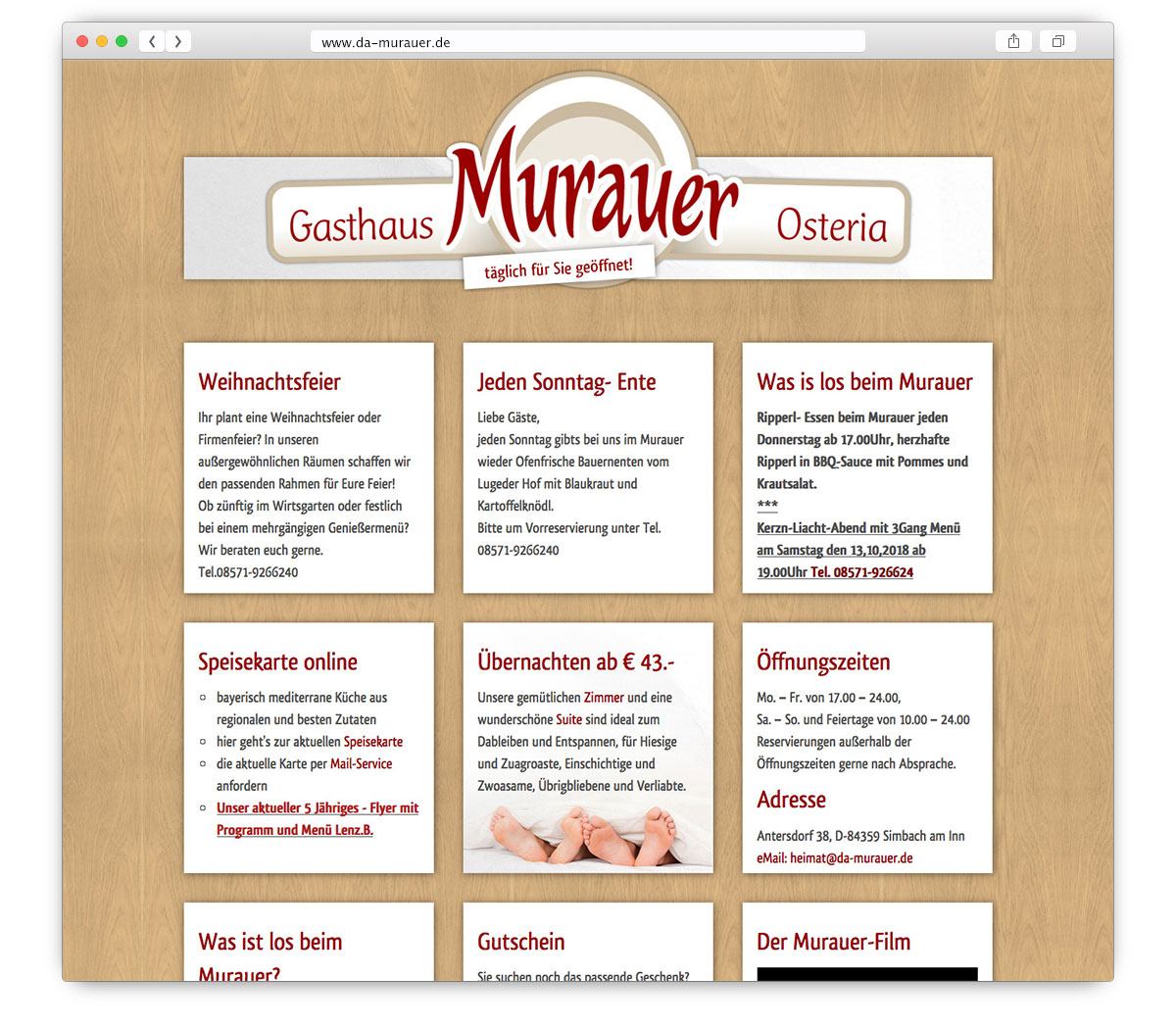 Da Murauer Website