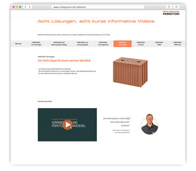 Schlagmann Zubehör Kampagne: Personalisierte Response-Webseiten 2