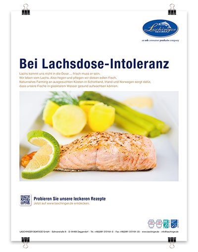 Laschinger Anzeige: Lachsdose Intoleranz