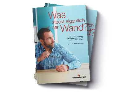 Wienerberger-Kampagne ”Was steckt eigentlich in der Wand?”: Broschüre