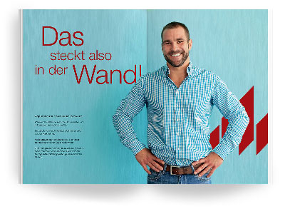 Wienerberger-Kampagne ”Was steckt eigentlich in der Wand?”: Broschüre
