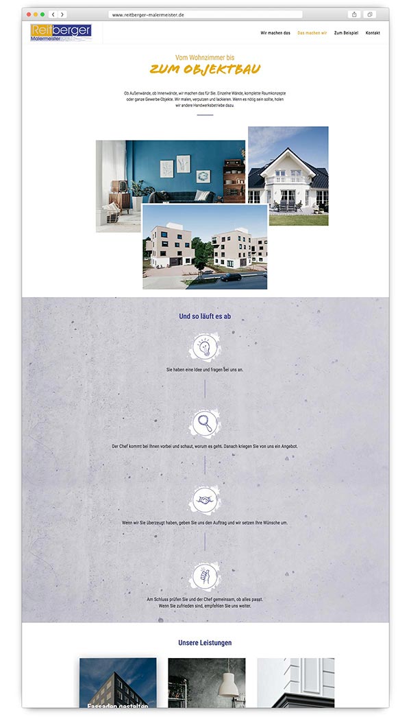 Website reitberger-malermeister.de