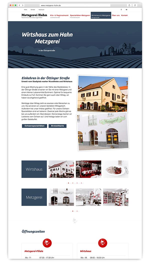 Website metzgerei-hahn.de