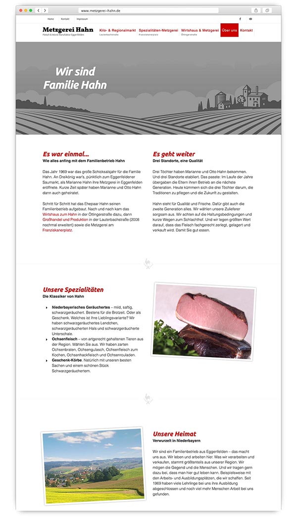 Website metzgerei-hahn.de