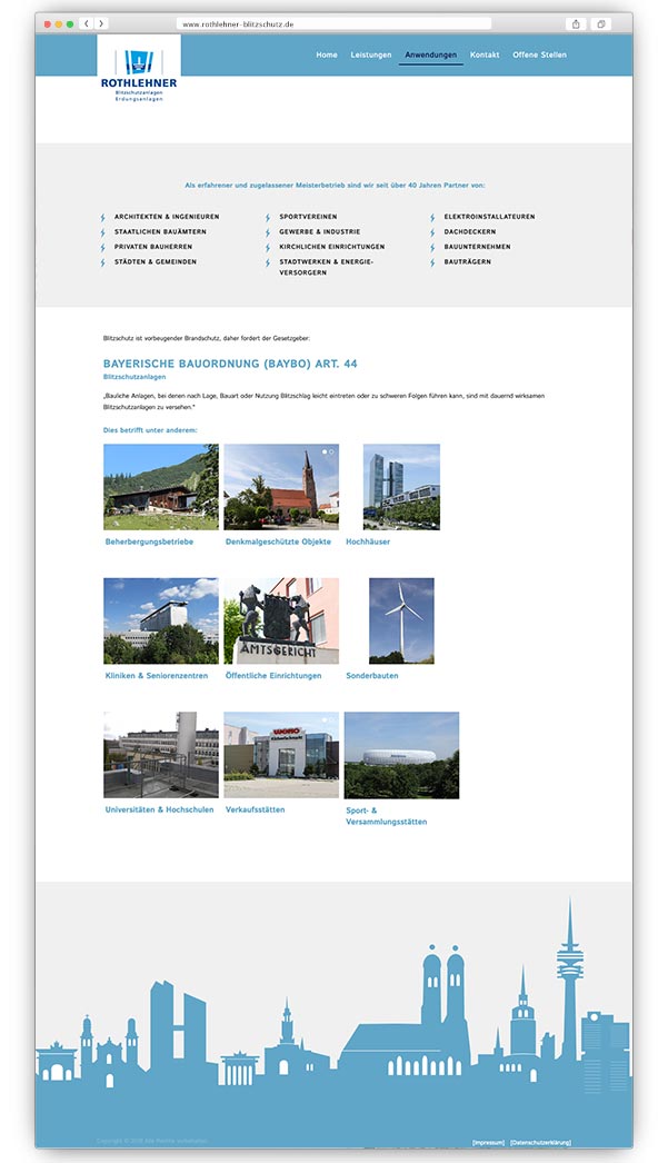 Website rothlehner-blitzschutz.de