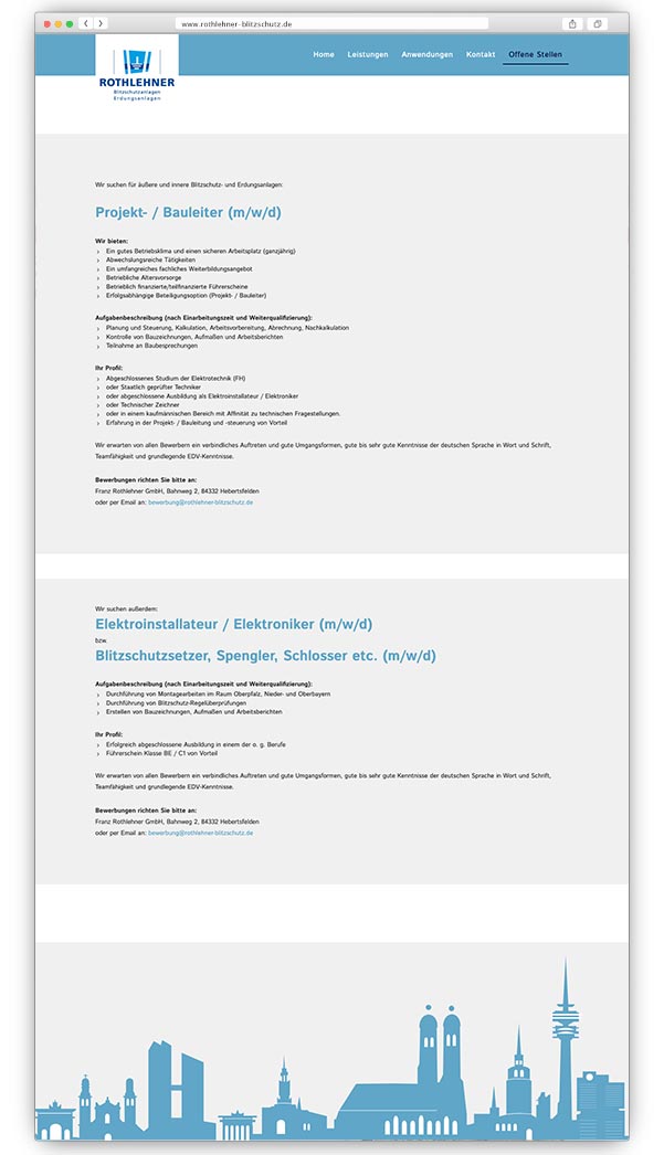 Website rothlehner-blitzschutz.de